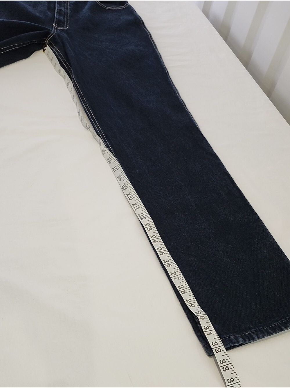 Calvin Klein Vintage 80s Womens Jeans Cotton Dark Wash Sz 12 Fits 6 Straight Leg - Picture 9 of 11